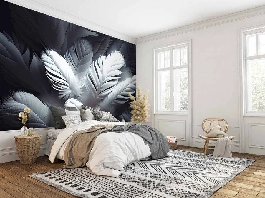 wall murals Блиставо перје u73689