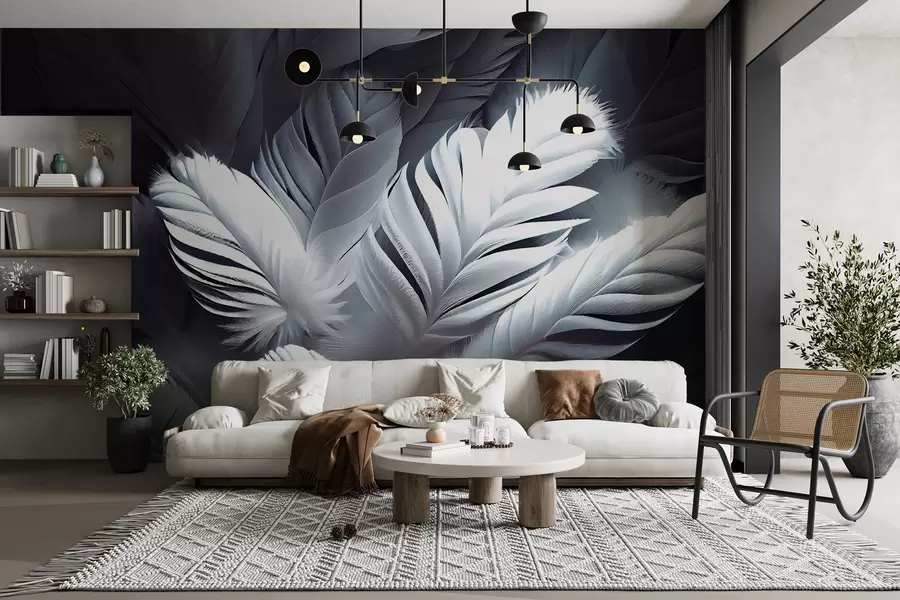 wall murals Блиставо перје u73689