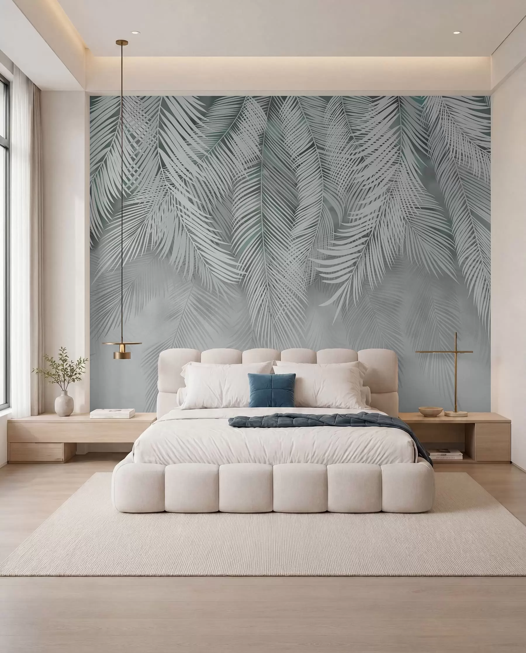 wall murals Palmina zavjesa na žalfiji u48556v3
