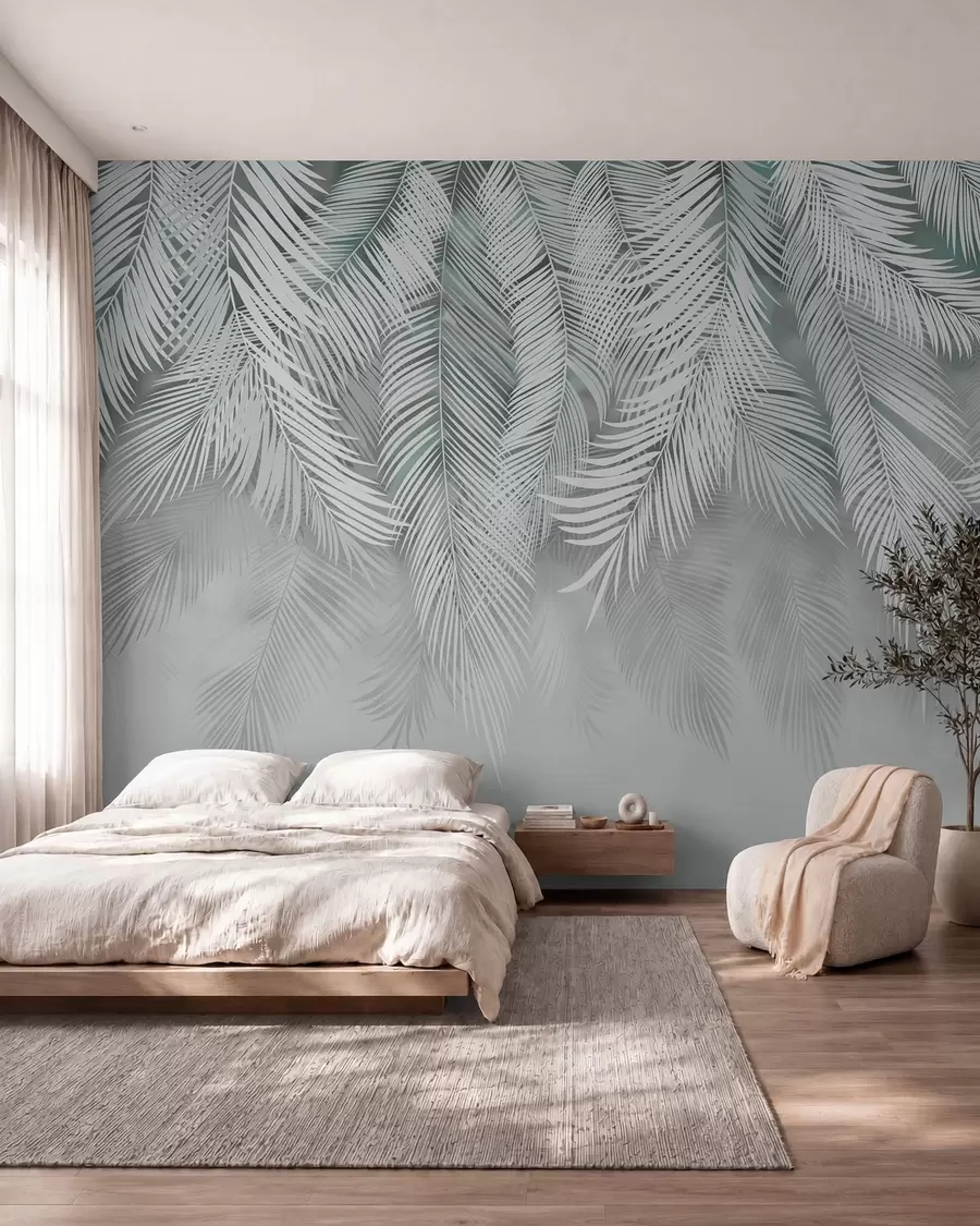wall murals Palmina zavjesa na žalfiji u48556v3