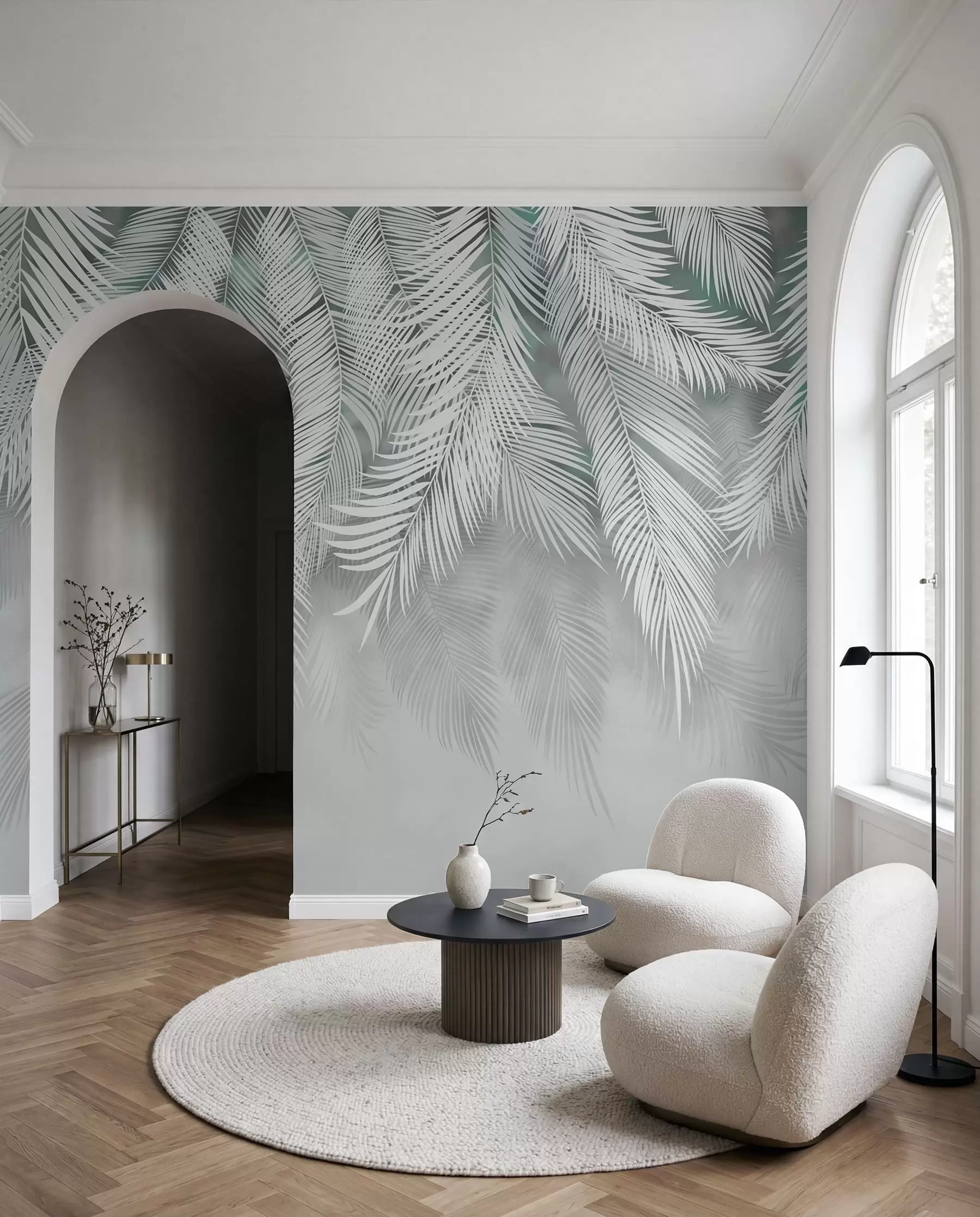 wall murals Palmina zavjesa na žalfiji u48556v3