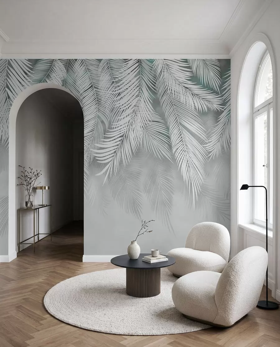 wall murals Palmina zavjesa na žalfiji u48556v3