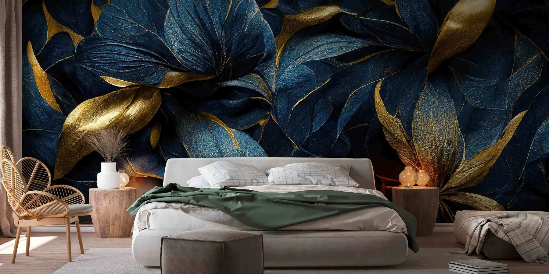 wall murals Плаво краљевско цвеће u74140