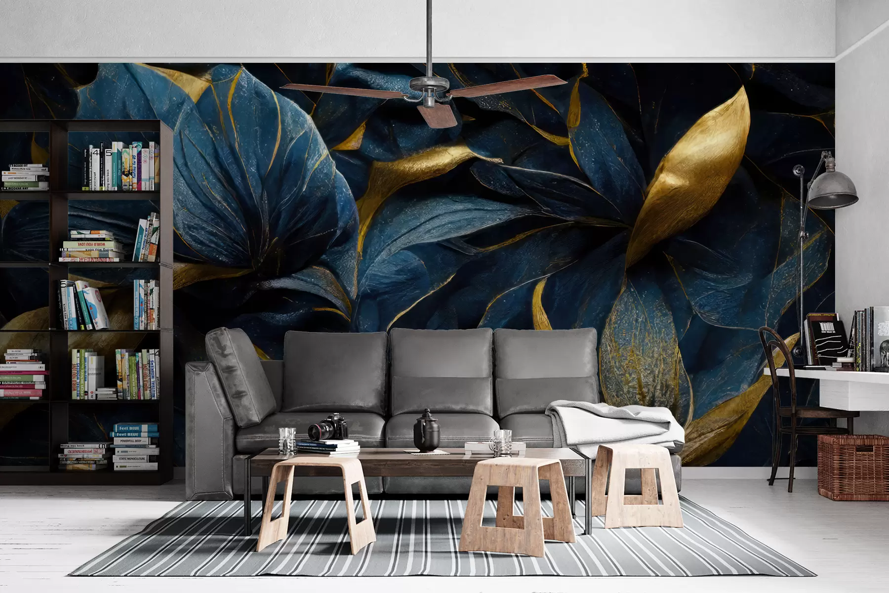 wall murals Плаво краљевско цвеће u74140