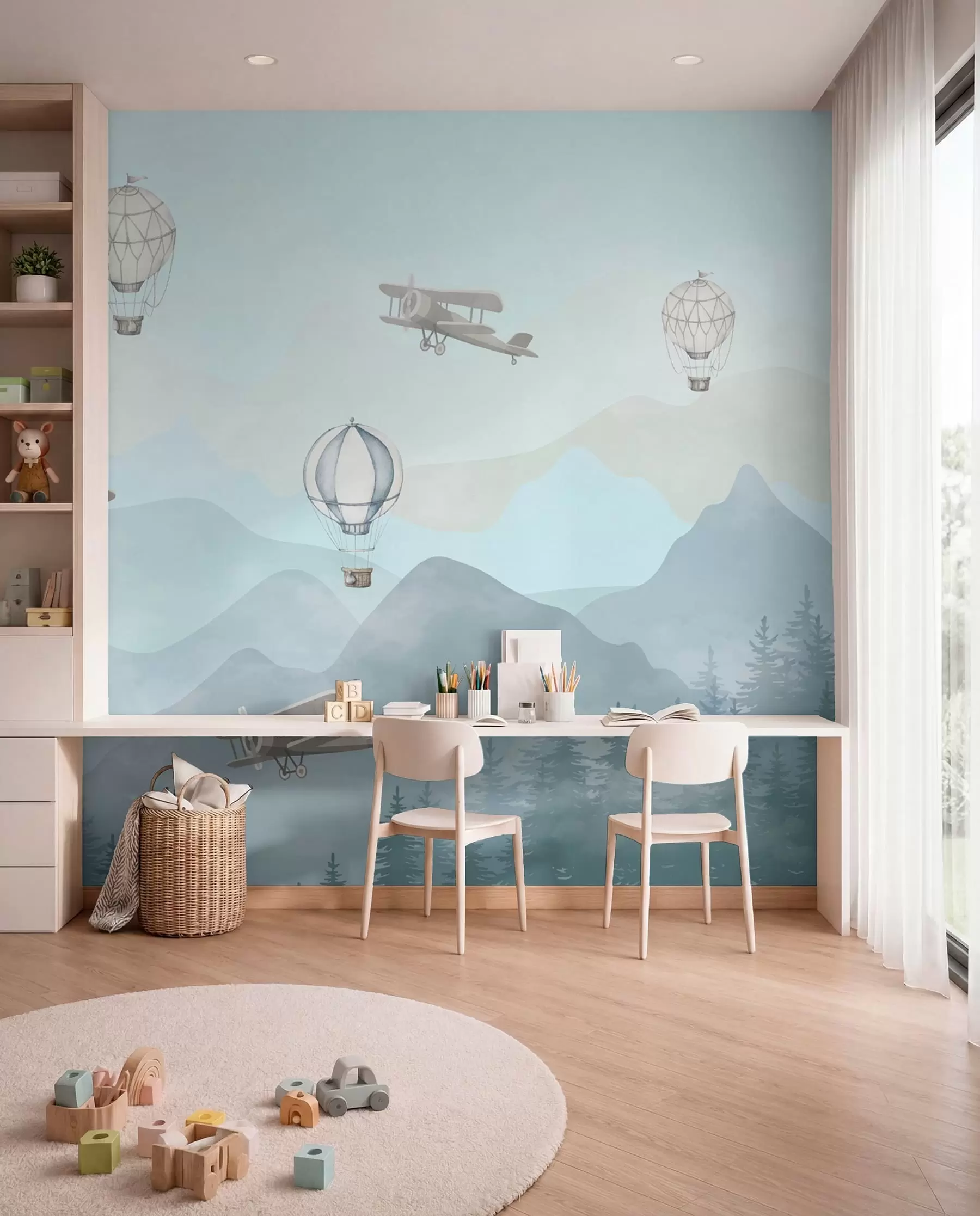 wall murals Mali istraživači neba u74226