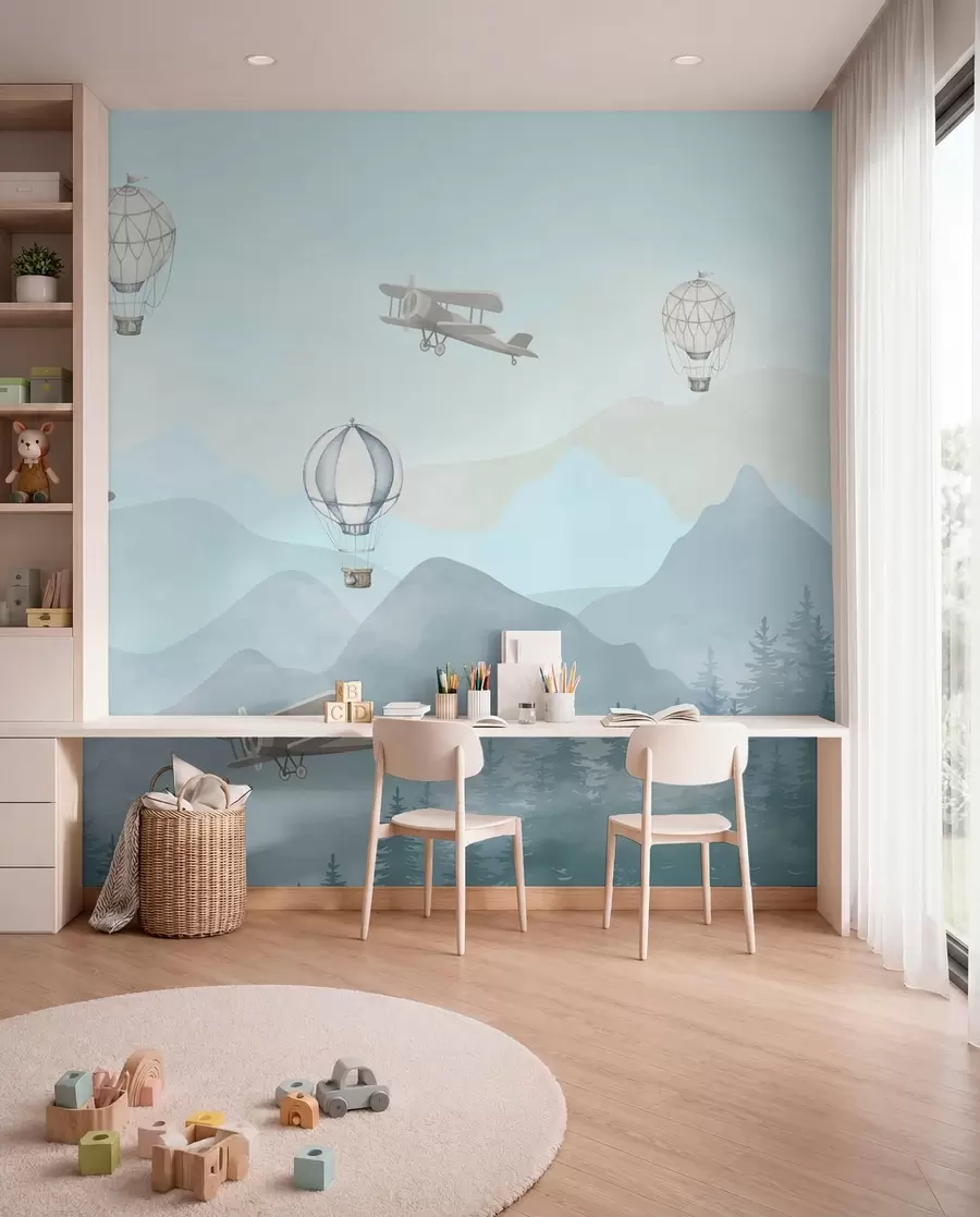 wall murals Mali istraživači neba u74226
