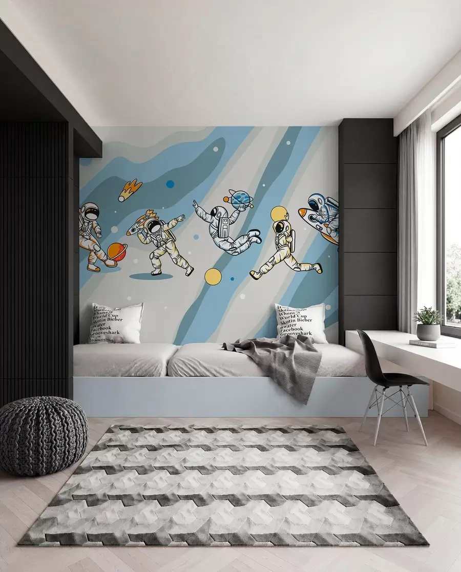 wall murals Спортске класе са астронаутима u93828
