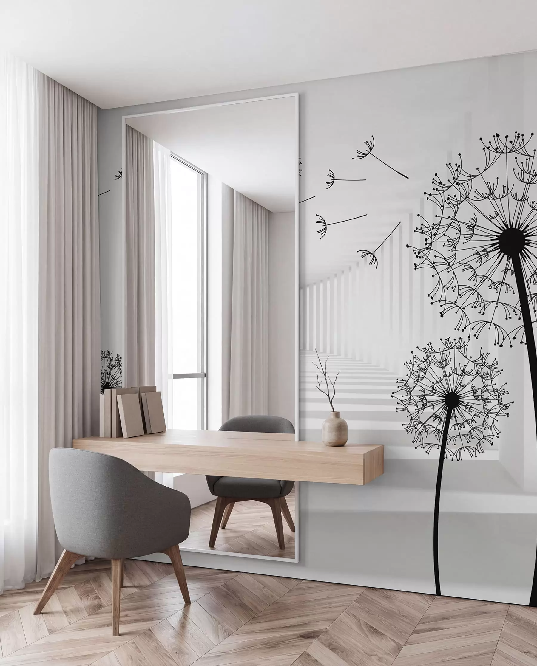 wall murals Seme maslačka u letu u63551