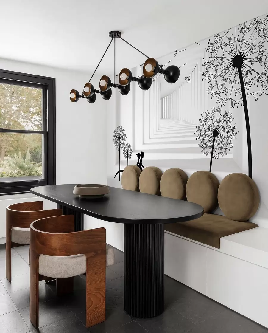 wall murals Силуете маслачака у тунелу u63551