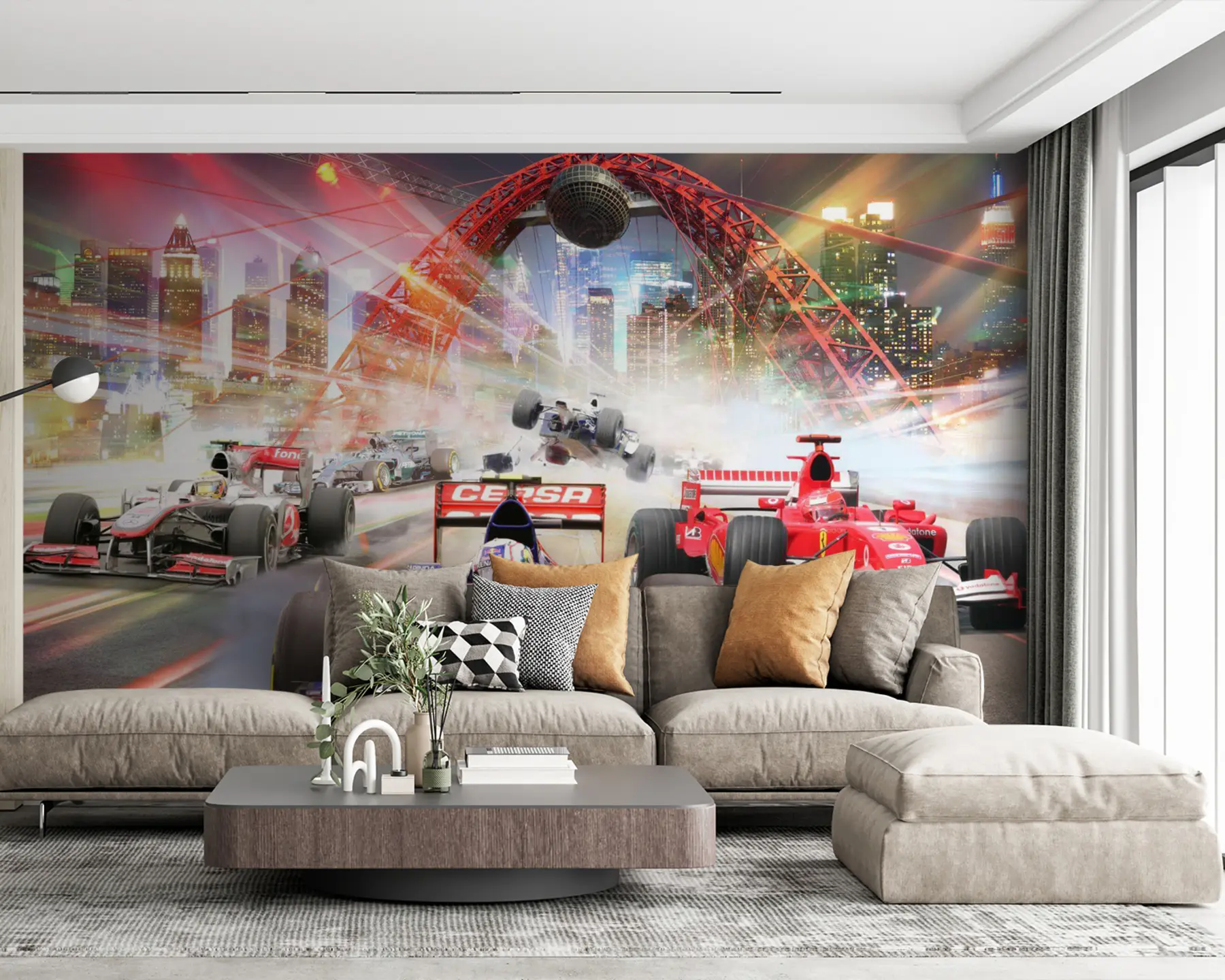 wall murals Точак, гума и аутомобил u64439