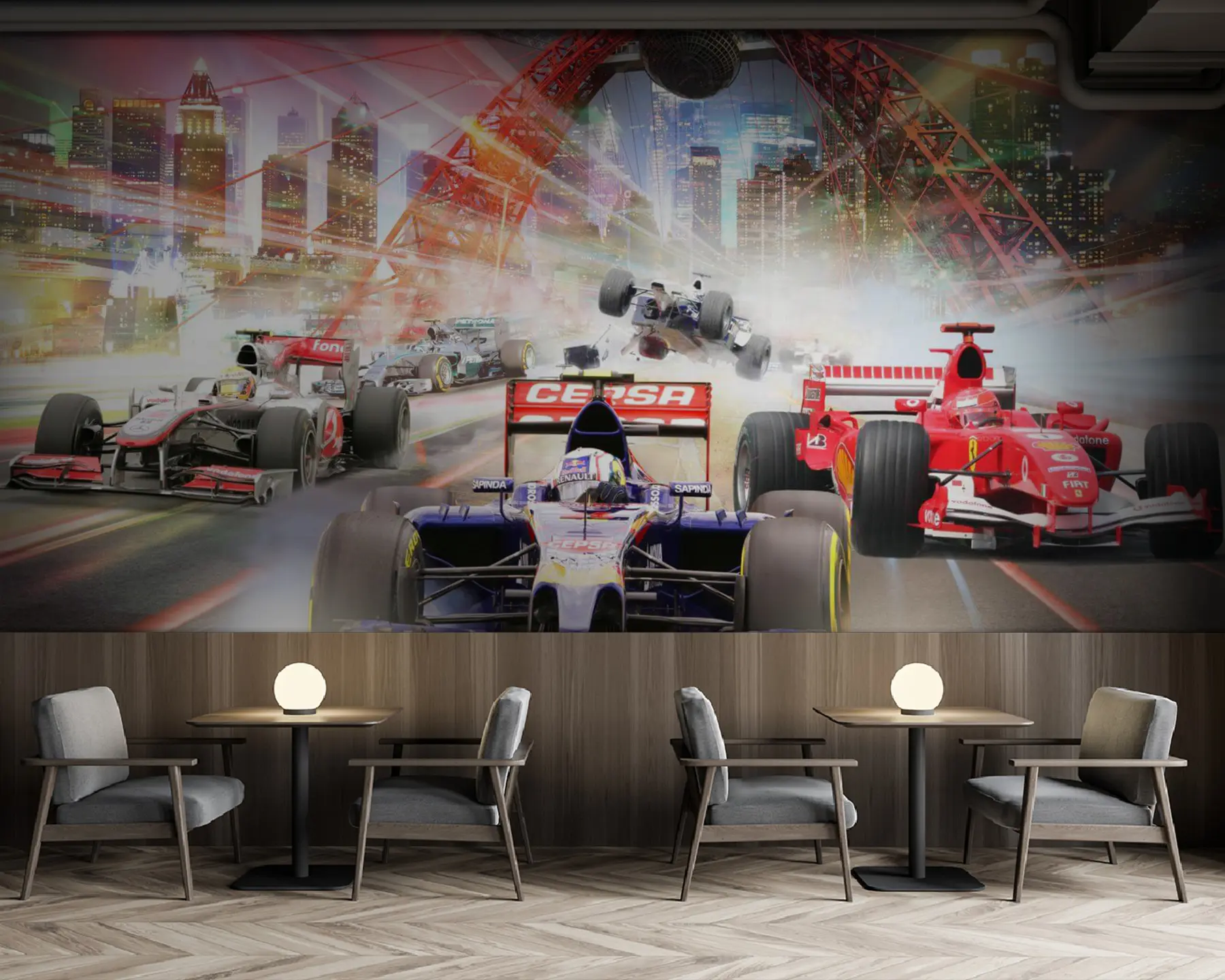 wall murals Точак, гума и аутомобил u64439