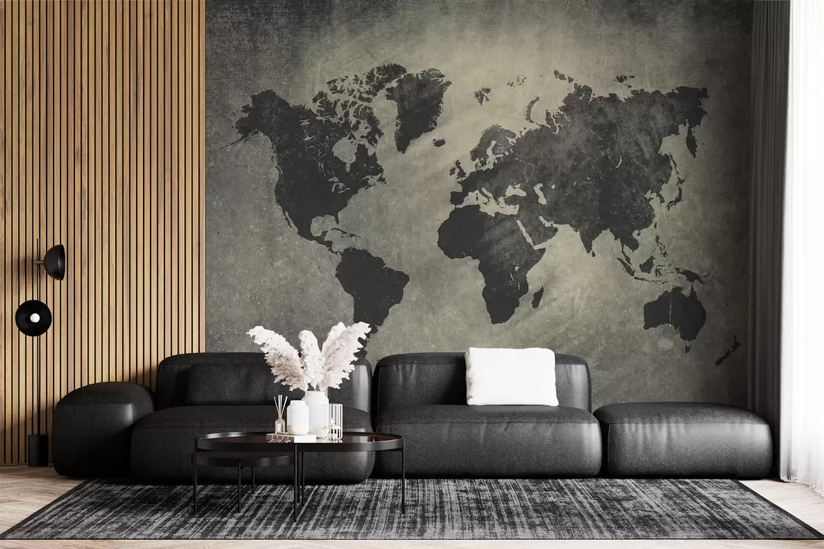 wall murals Браон, свет и мапа u68156