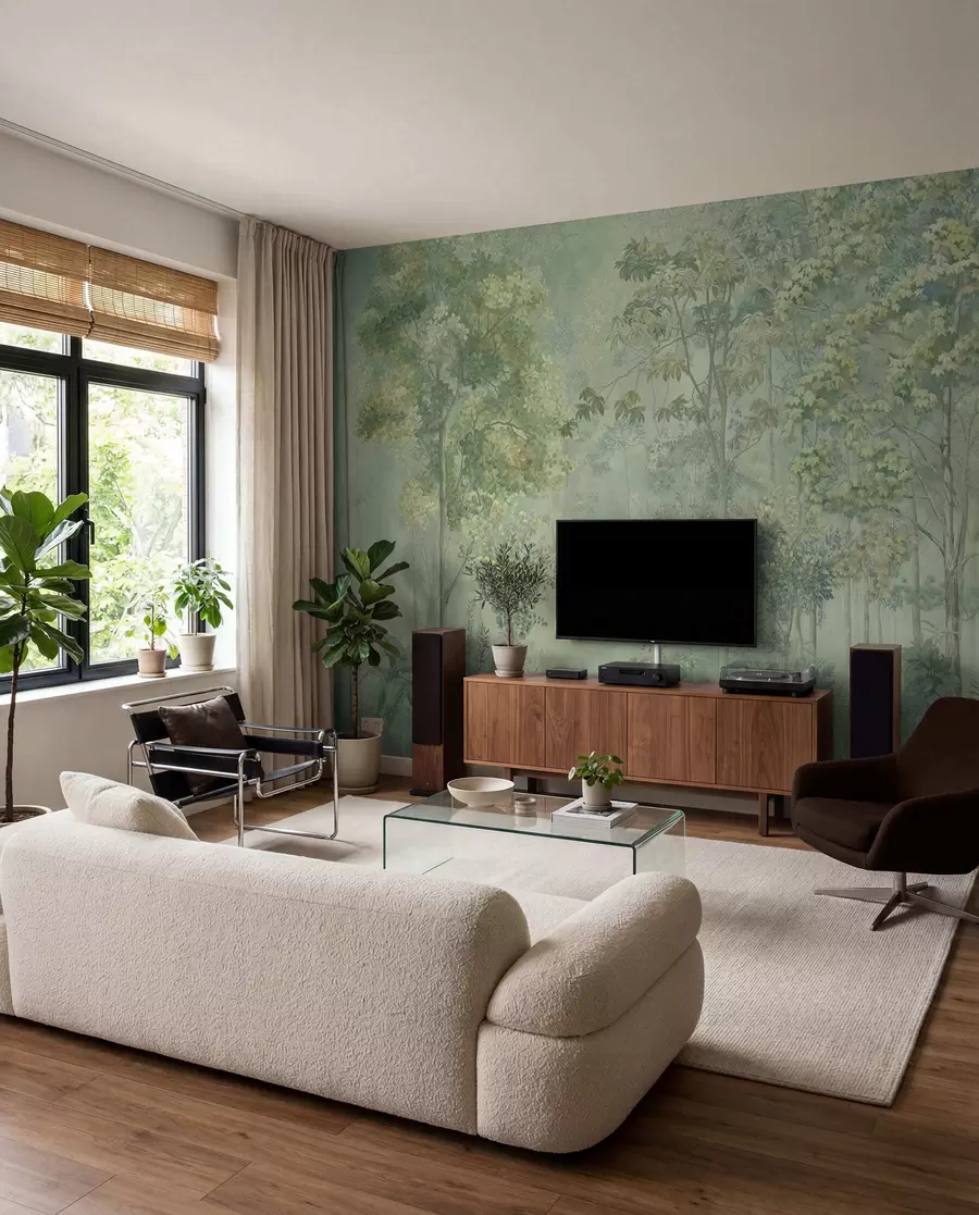 wall murals Природни пејзаж, гранчица и боја u78448v1
