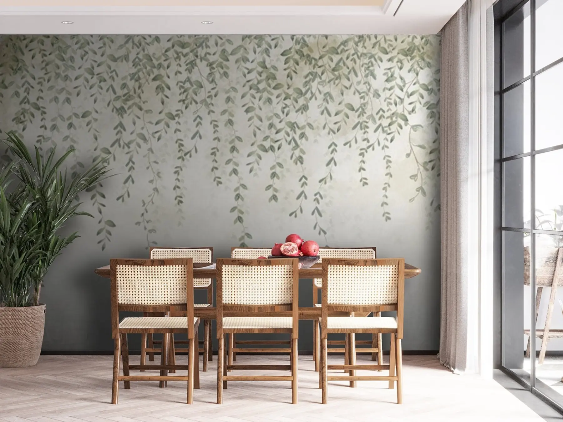wall murals Вина са лишћем u71244