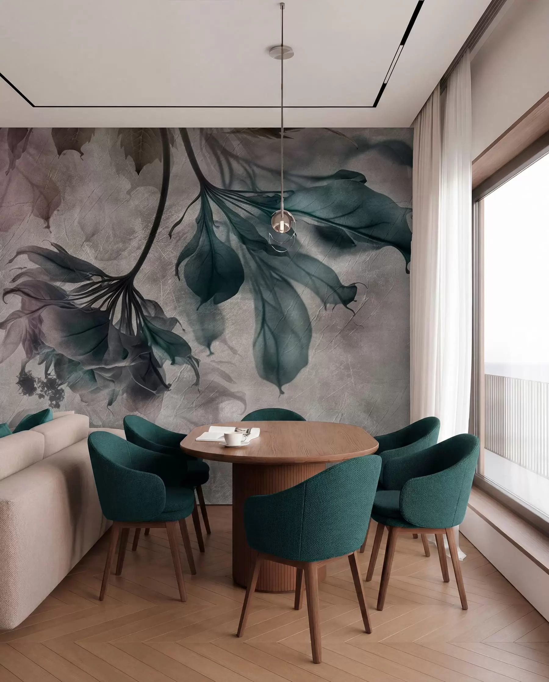 wall murals Нежне прозирне филијале u93927