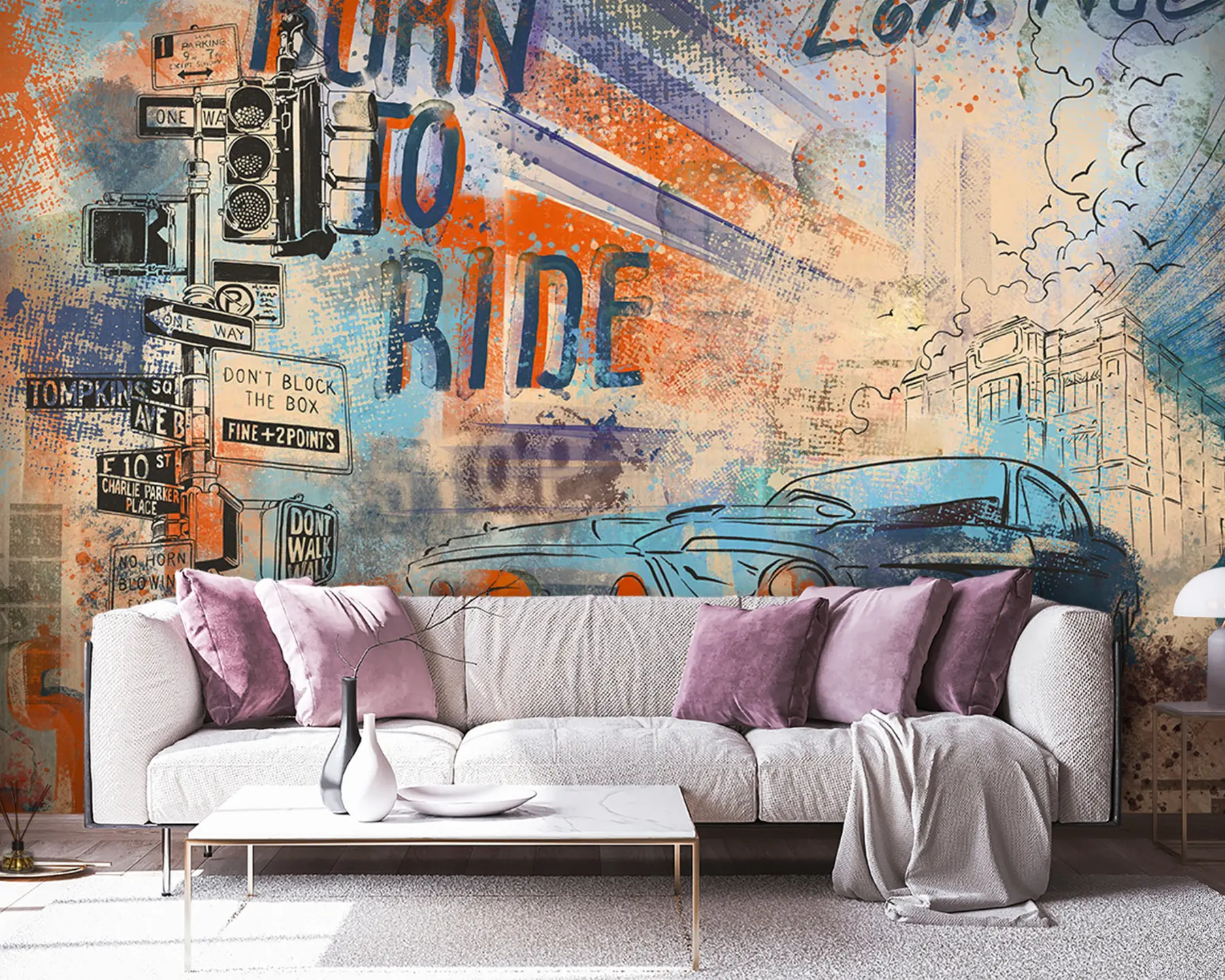 wall murals Ретро ауто u93889