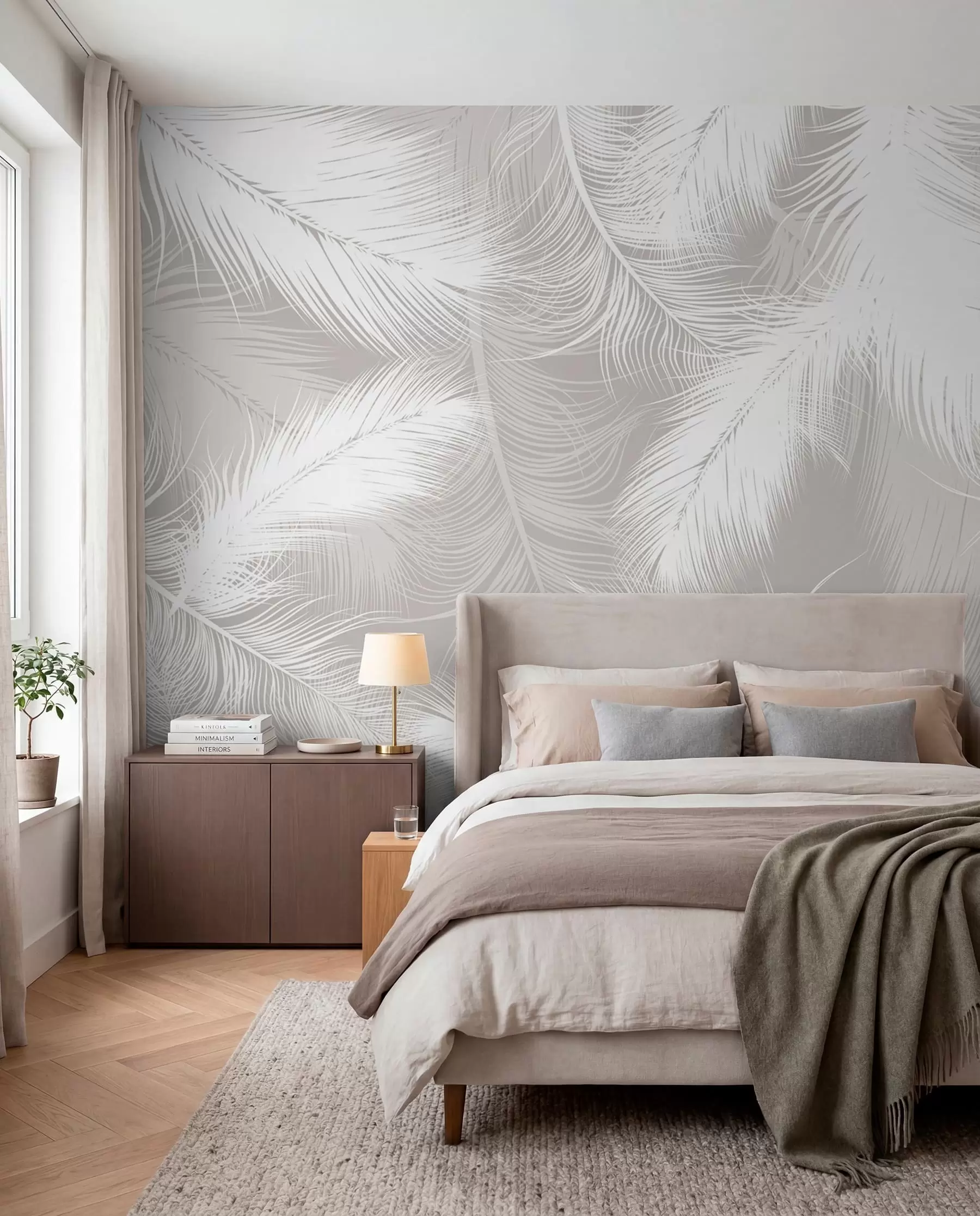 wall murals Prepleteno perje u74474