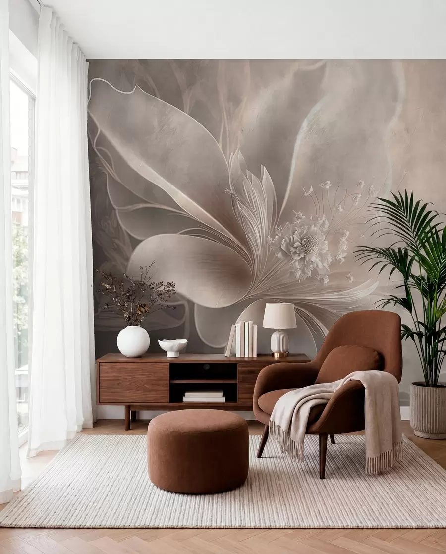 wall murals Latice u kamenoj sivoj u93944