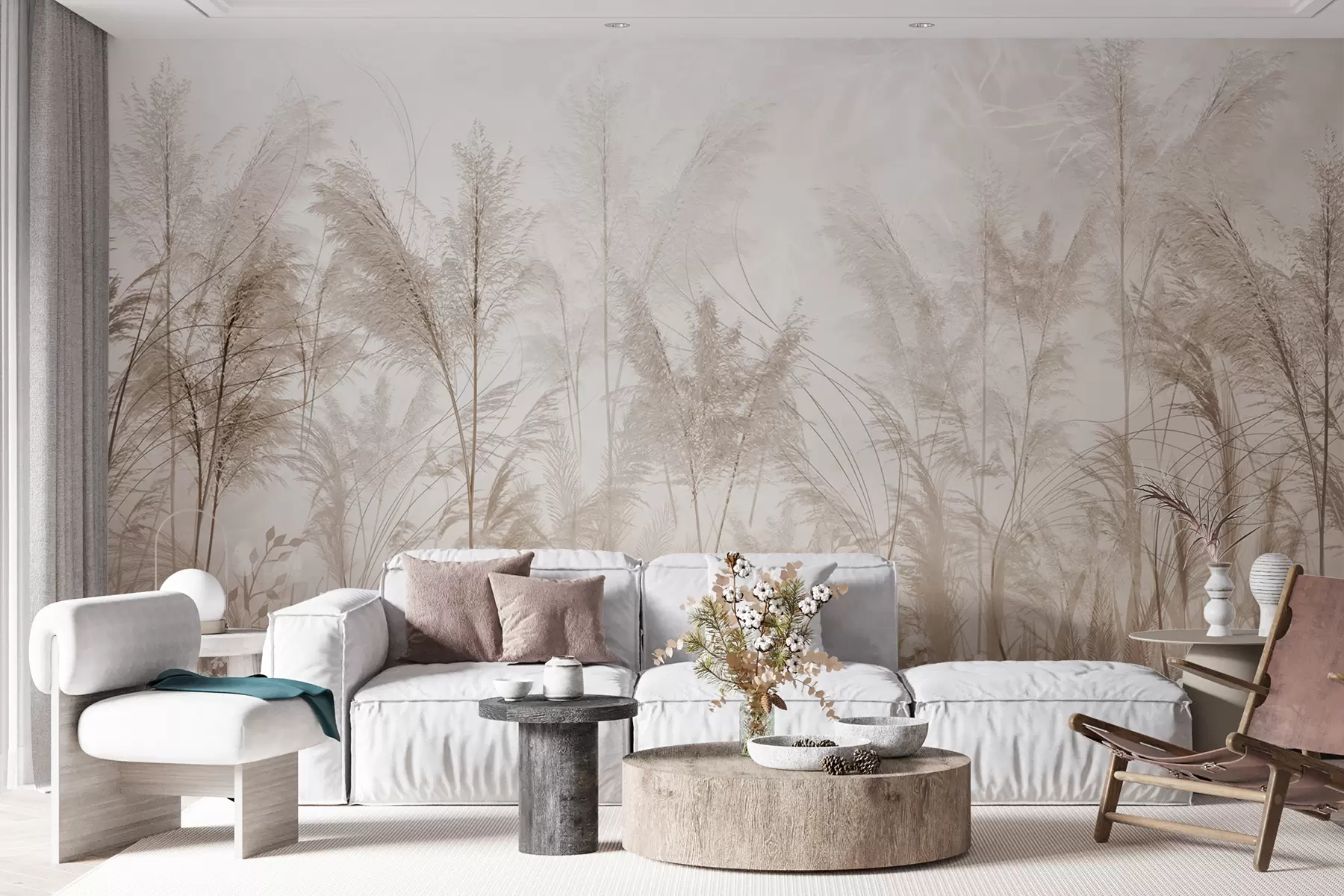 wall murals Високе биљке у пастелним бојама u93903