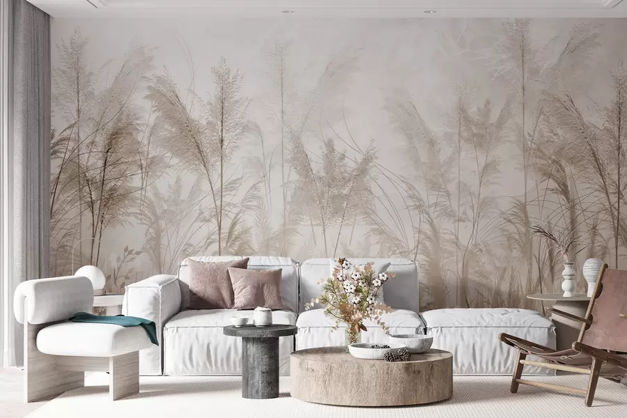 wall murals Високе биљке у пастелним бојама u93903