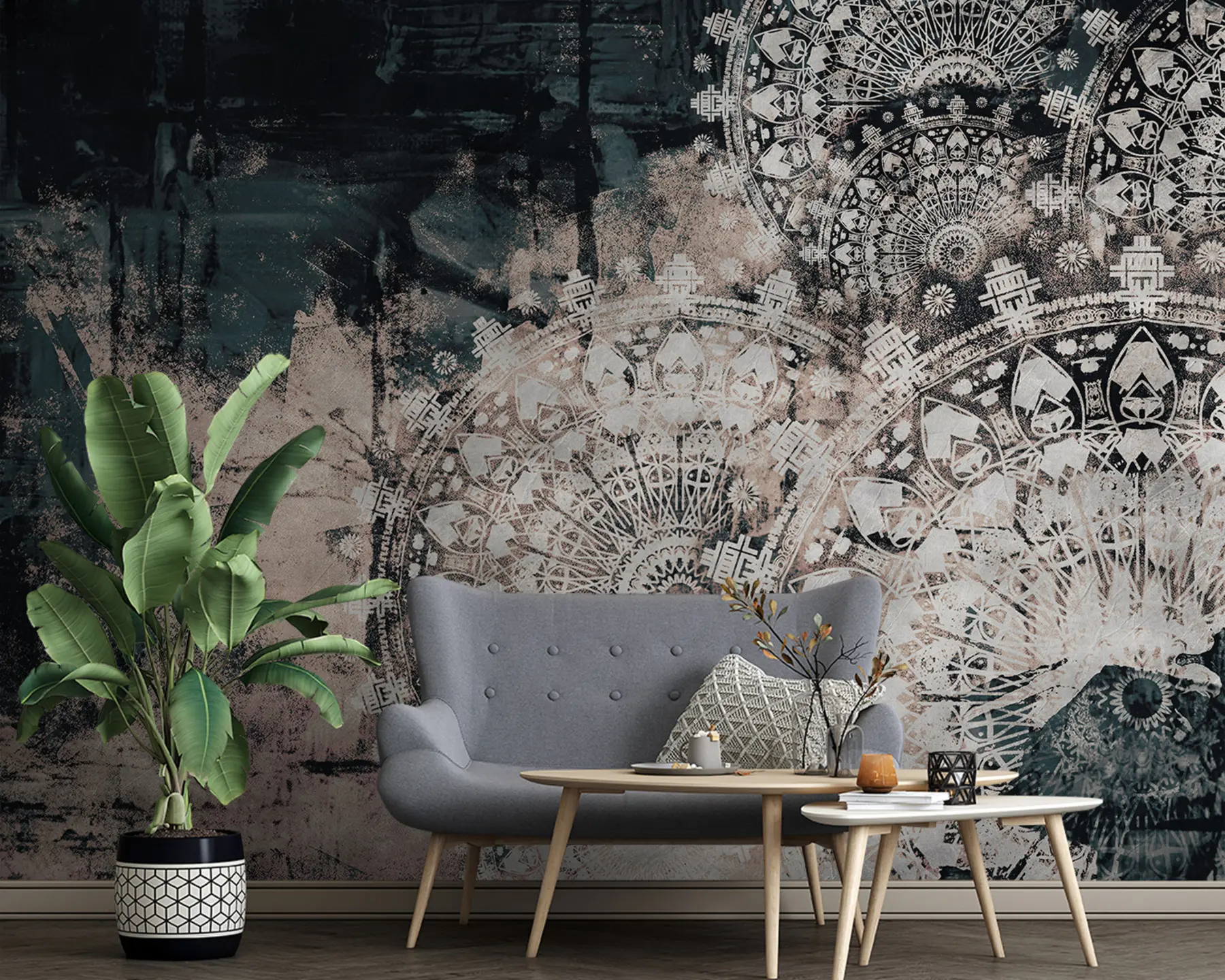 wall murals Винтаге Мандала u93958