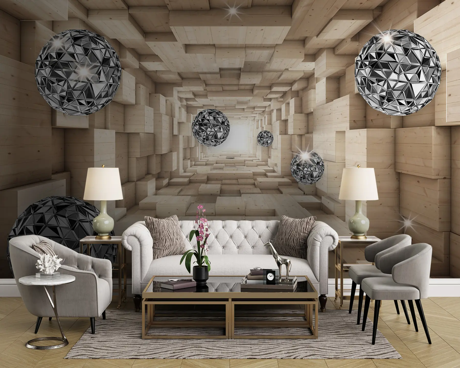 wall murals Сфере у тунелу u93711