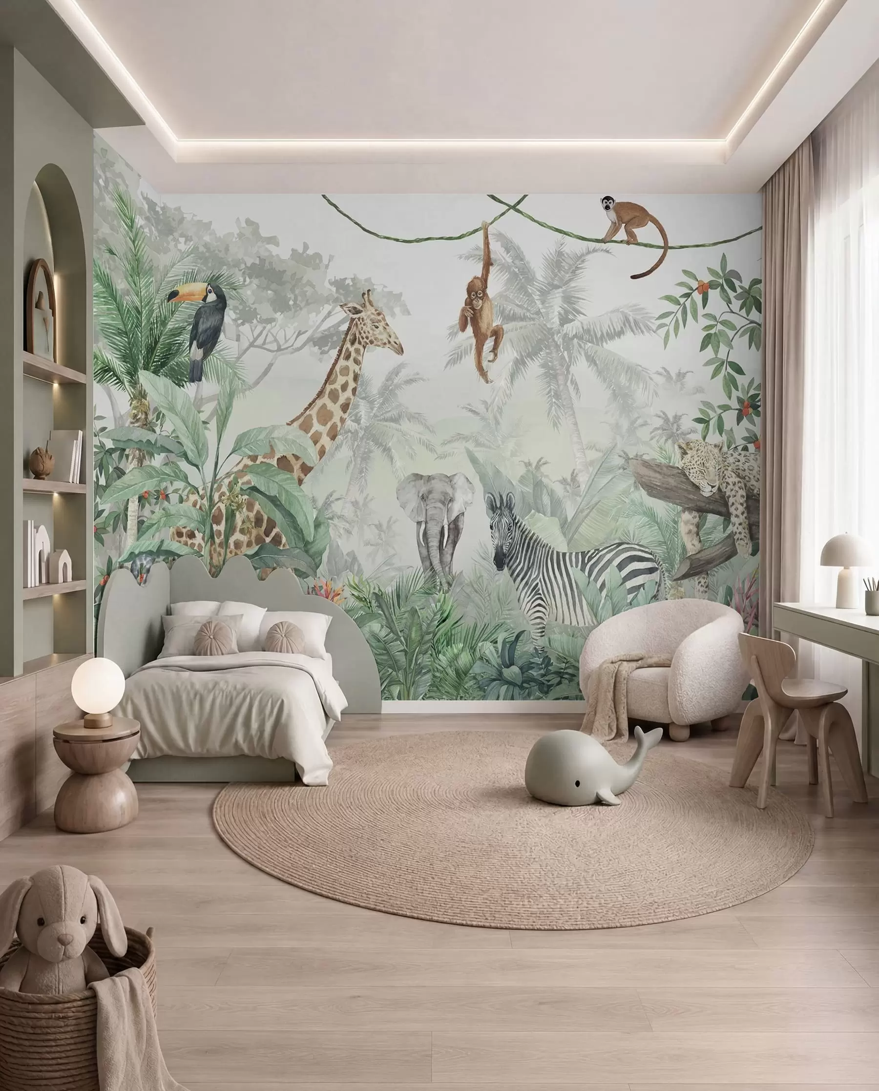 wall murals Susret u džungli u74709