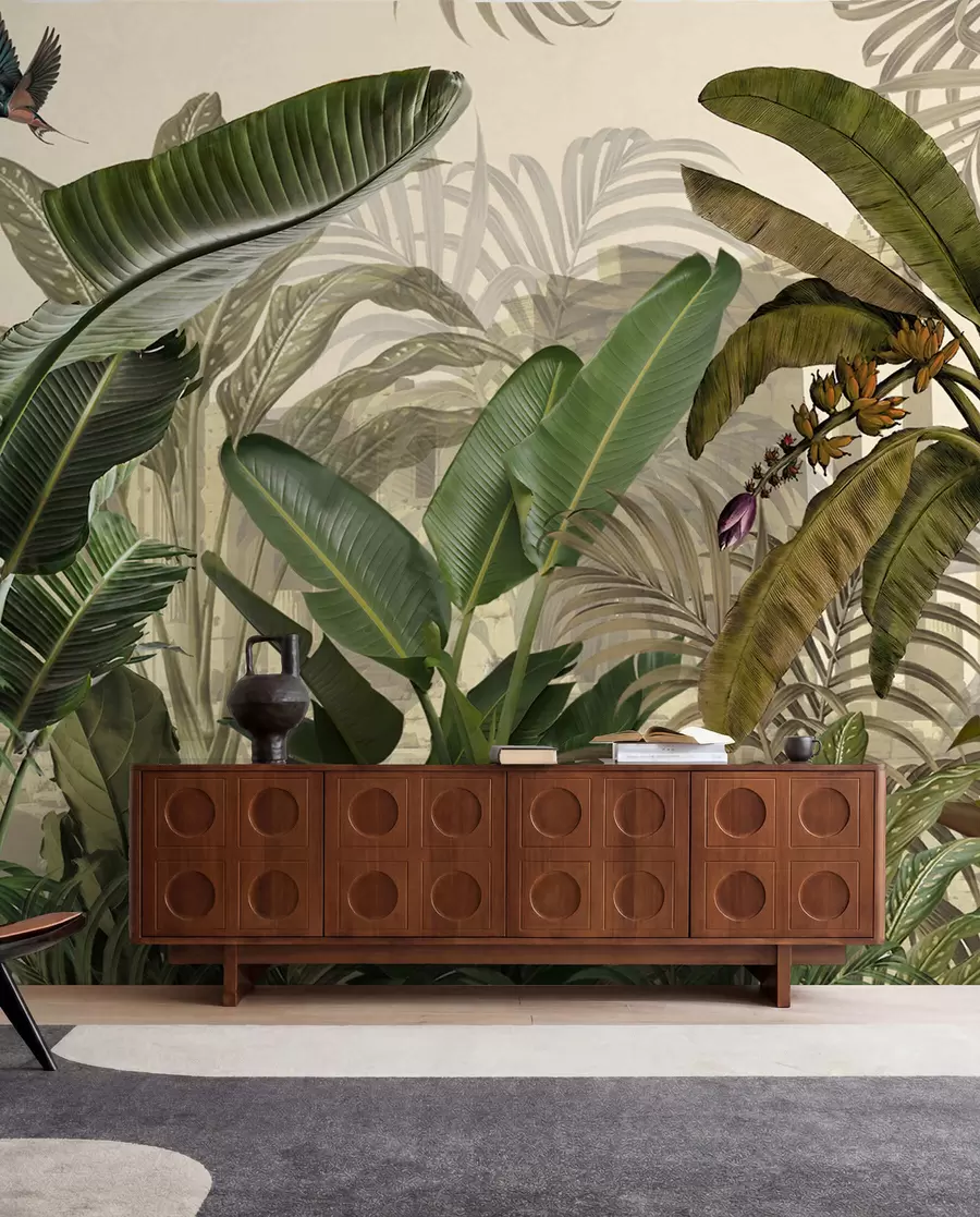 wall murals Тропска џунгла и лишће u74748