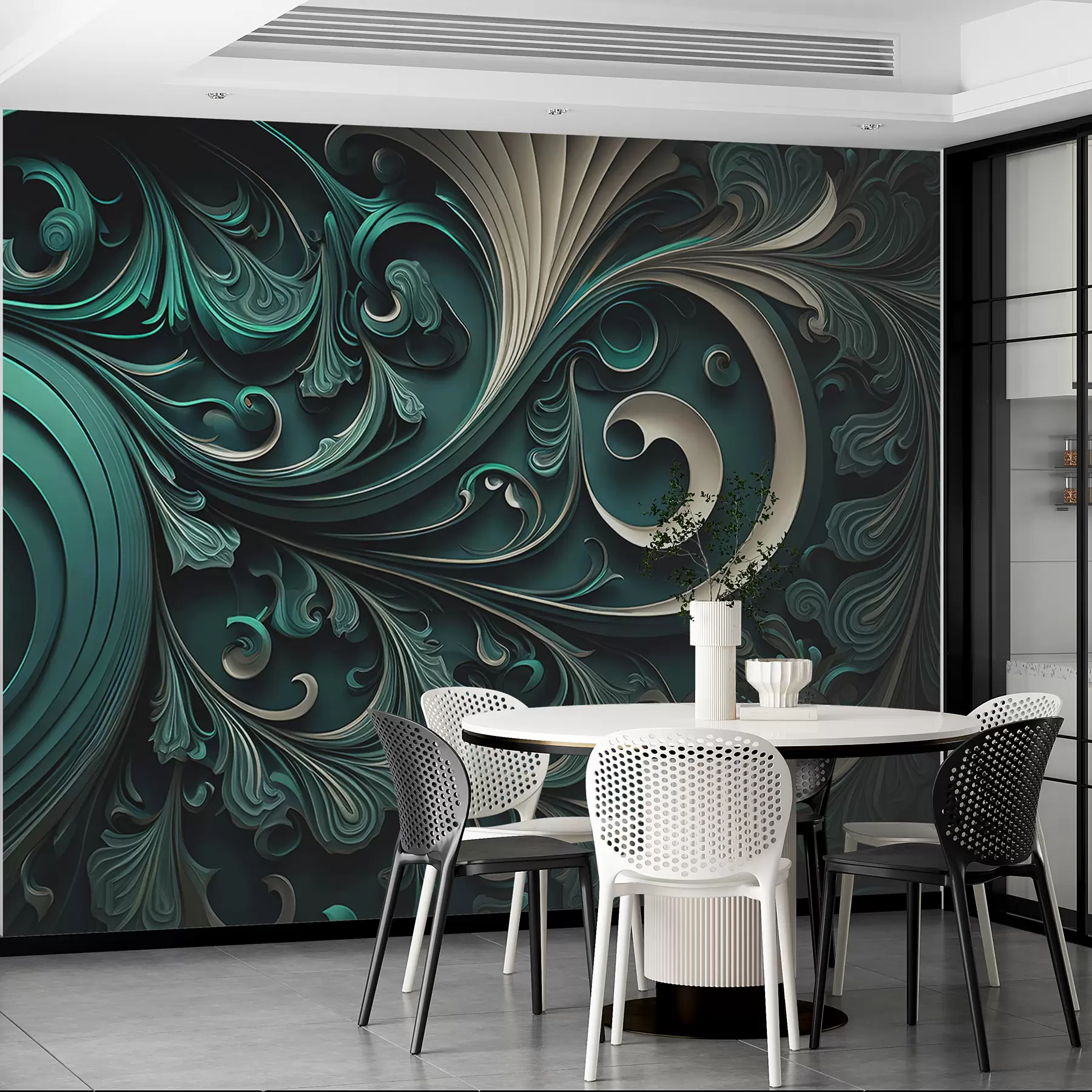 wall murals Дизајнирана позадина са геометријским облицима u74823