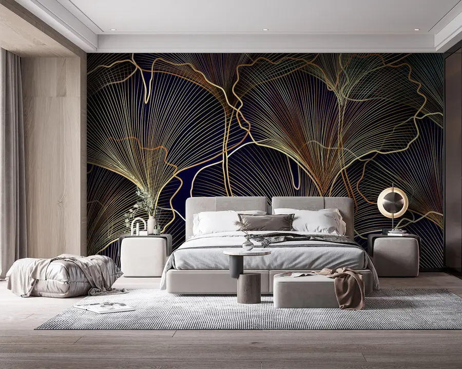 wall murals Листови гинка су велики u94065