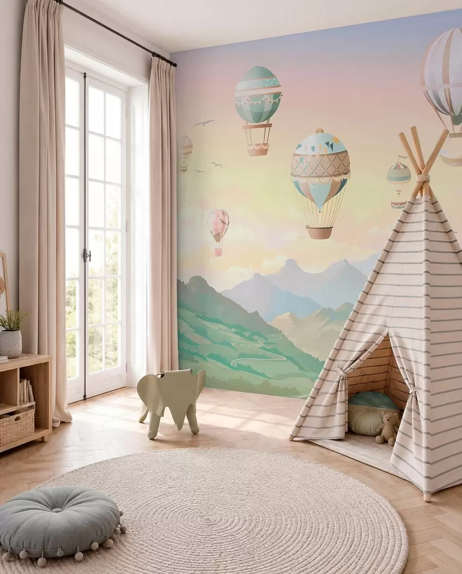 wall murals Baloni nad dolinom u94137