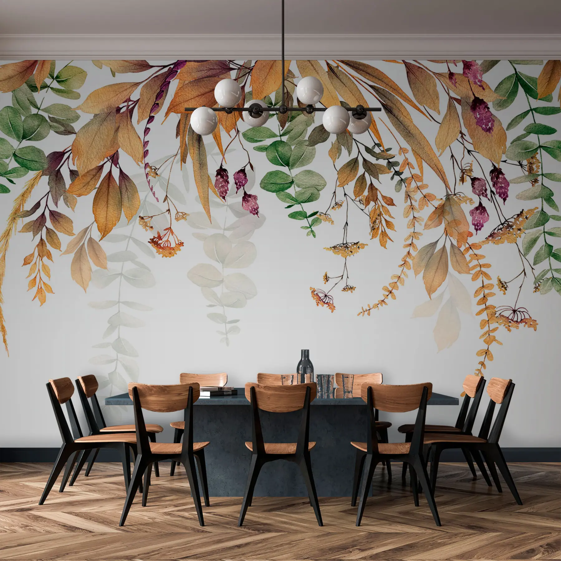 wall murals Цветни оквир са јесењим лишћем u94198