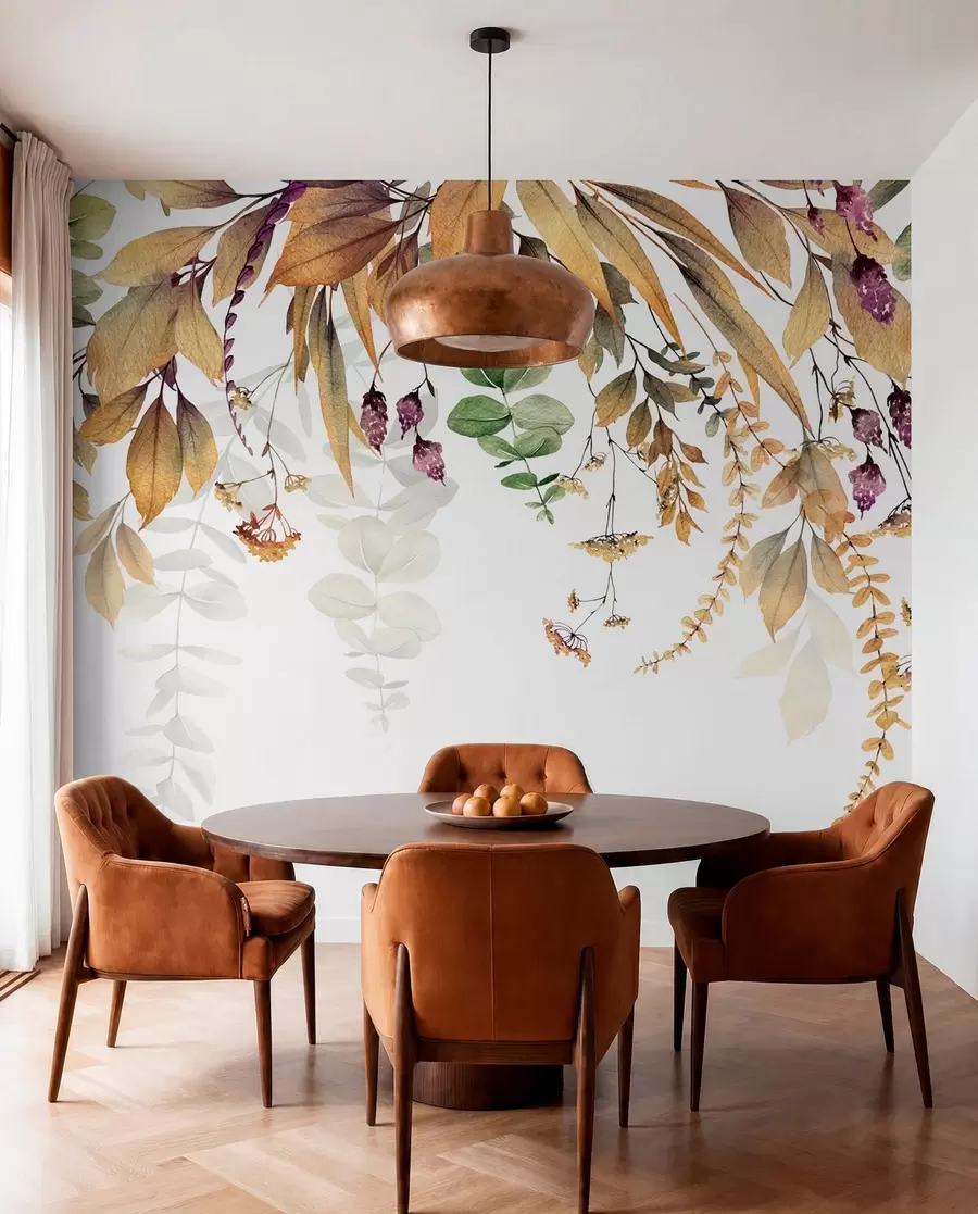 wall murals Цветни оквир са јесењим лишћем u94198