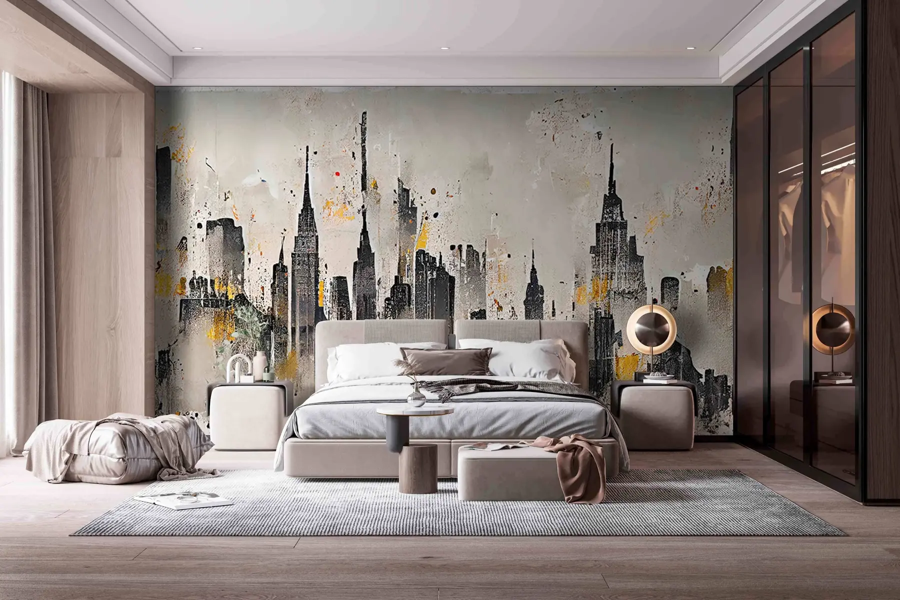 wall murals Грунге Цити u75797