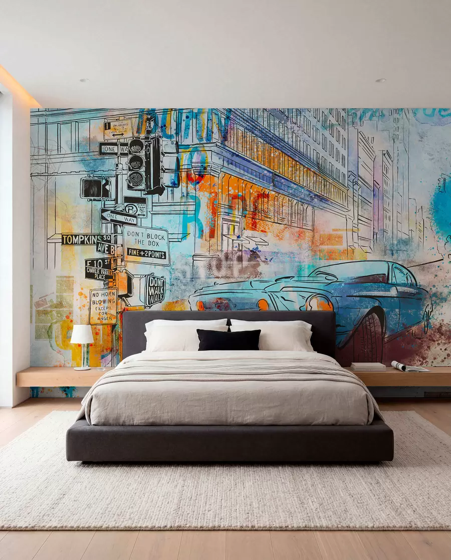 wall murals Графити машина u75814