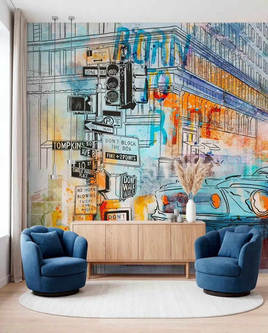 wall murals Графити машина u75814