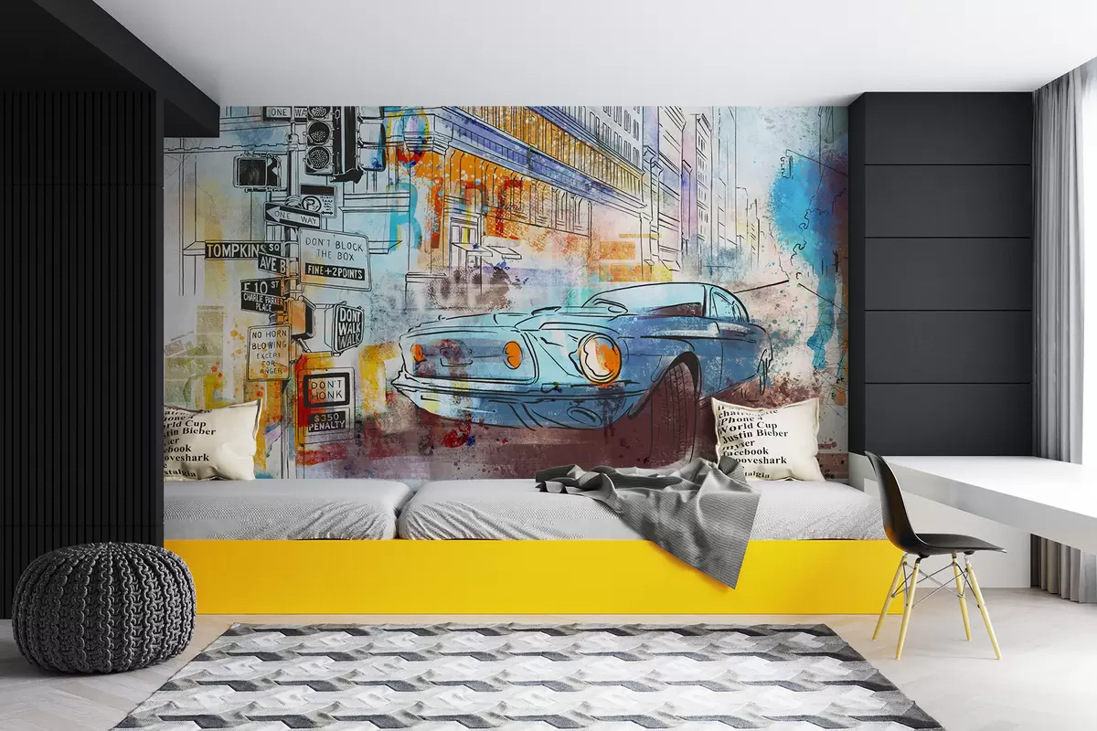 wall murals Графити машина u75814