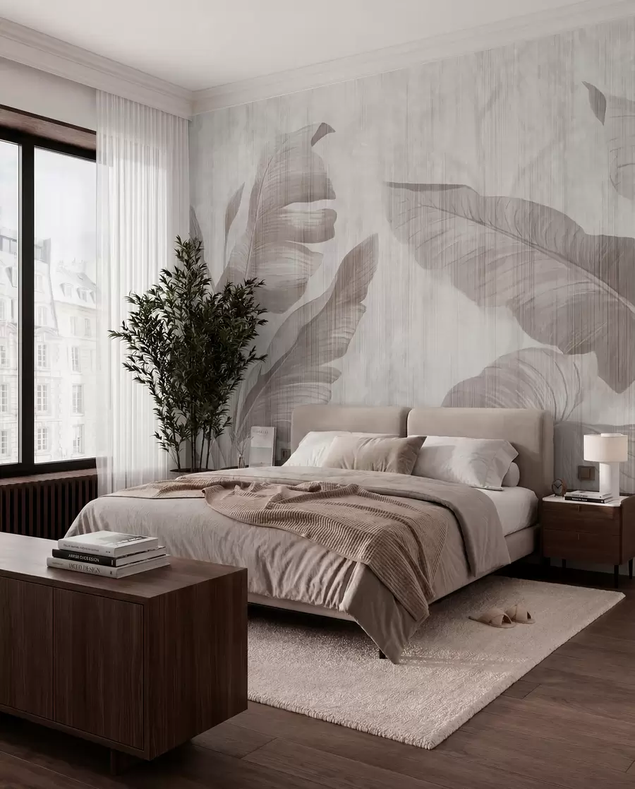 wall murals Sjenke listova banane u00299