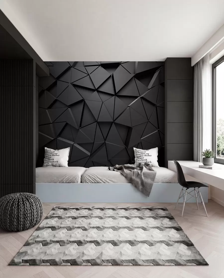 wall murals Mozaik grafitnih ploha u03062