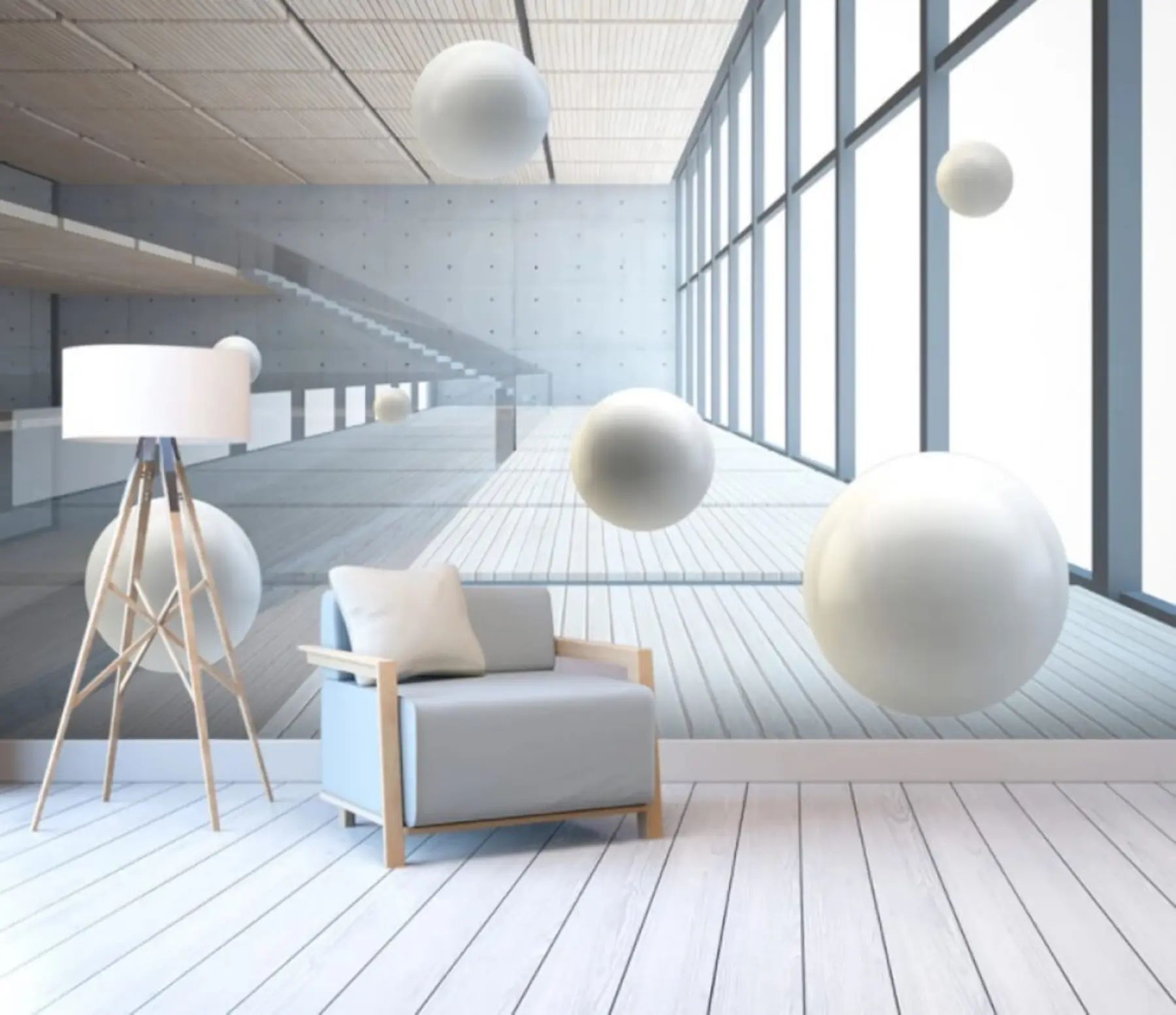 wall murals Имовина, светла зграда u04311
