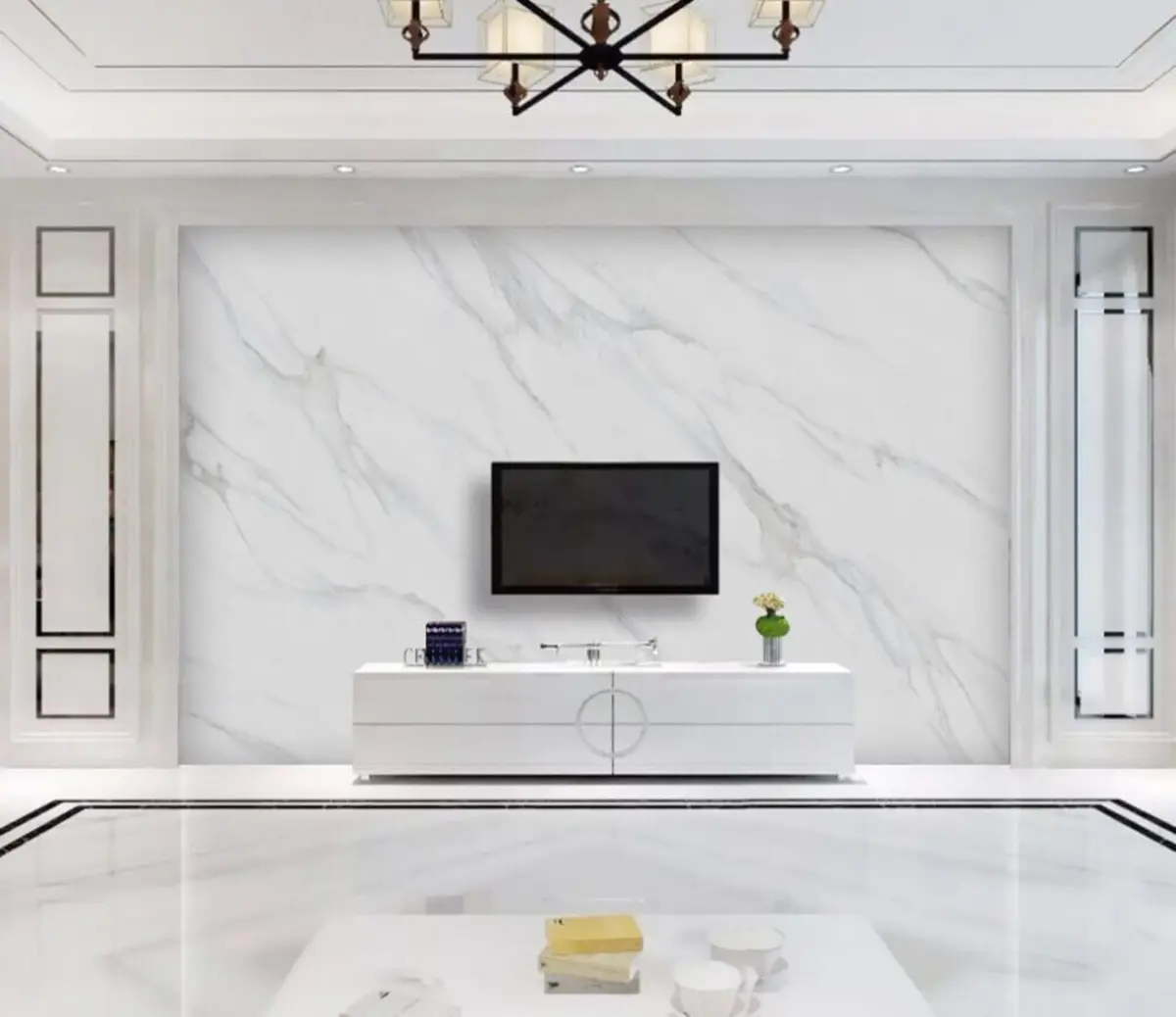 wall murals Бели мермер u05021