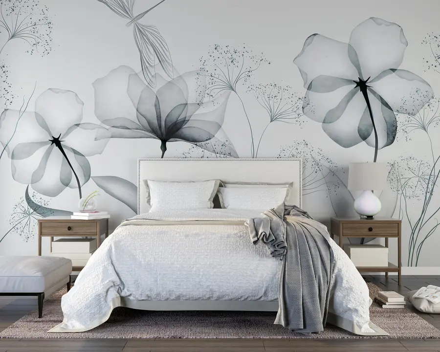 wall murals Цвеће и биљке у стилу акварела u94319