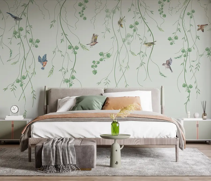 wall murals Подружнице са птицама, Цхиноисерие u94493