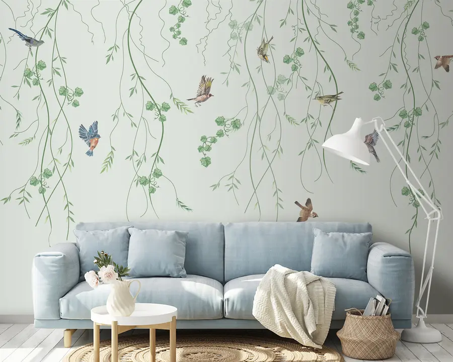 wall murals Подружнице са птицама, Цхиноисерие u94493