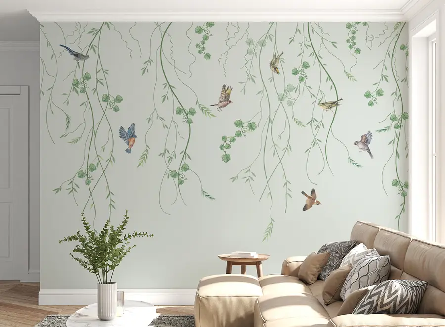 wall murals Подружнице са птицама, Цхиноисерие u94493