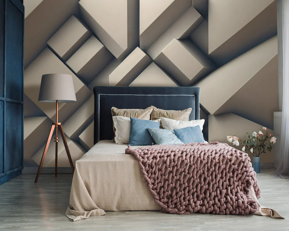 wall murals Крема Сажетак 3Д облика u94719