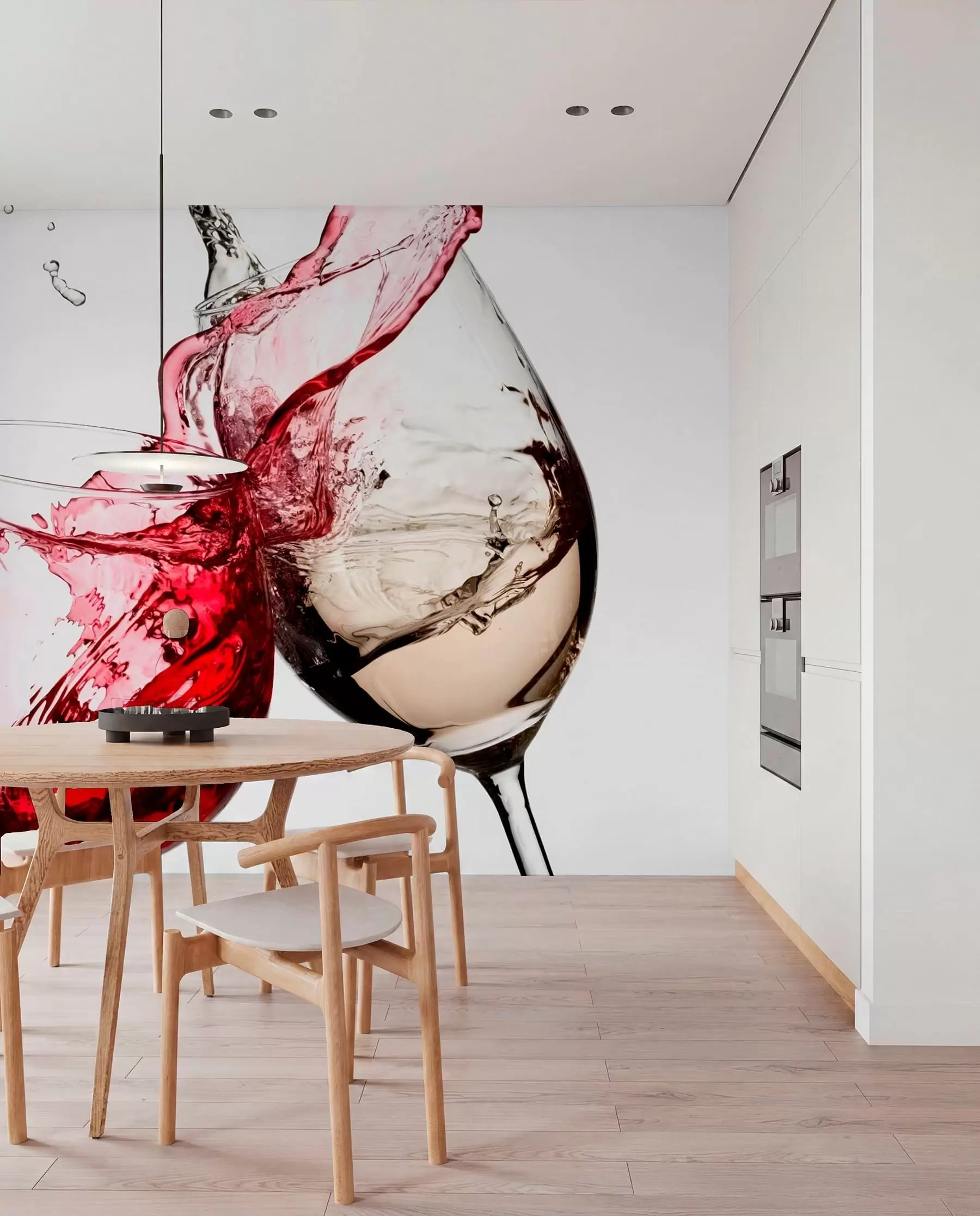 wall murals Бело и црвено вино у наочарима u75563
