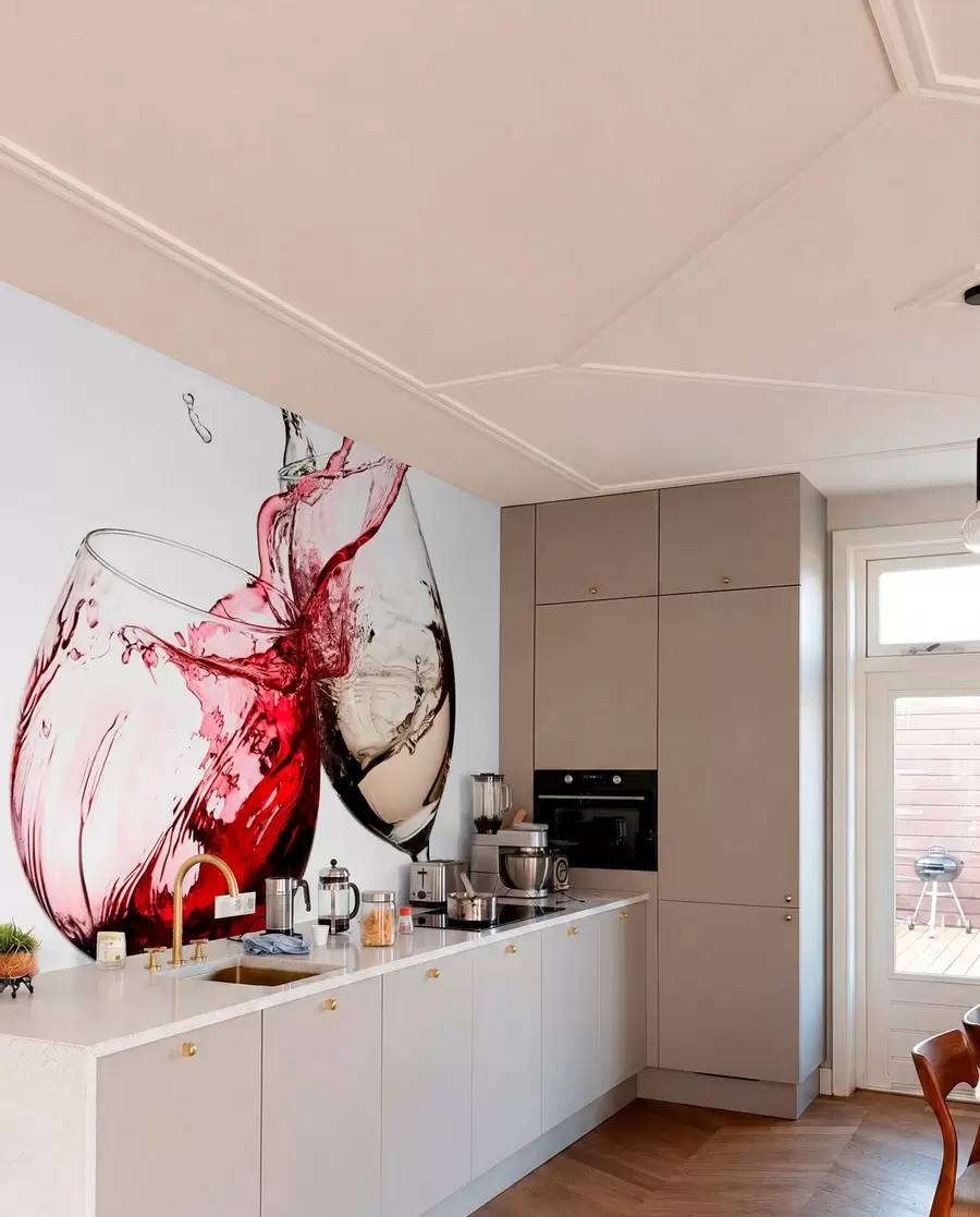 wall murals Бело и црвено вино у наочарима u75563