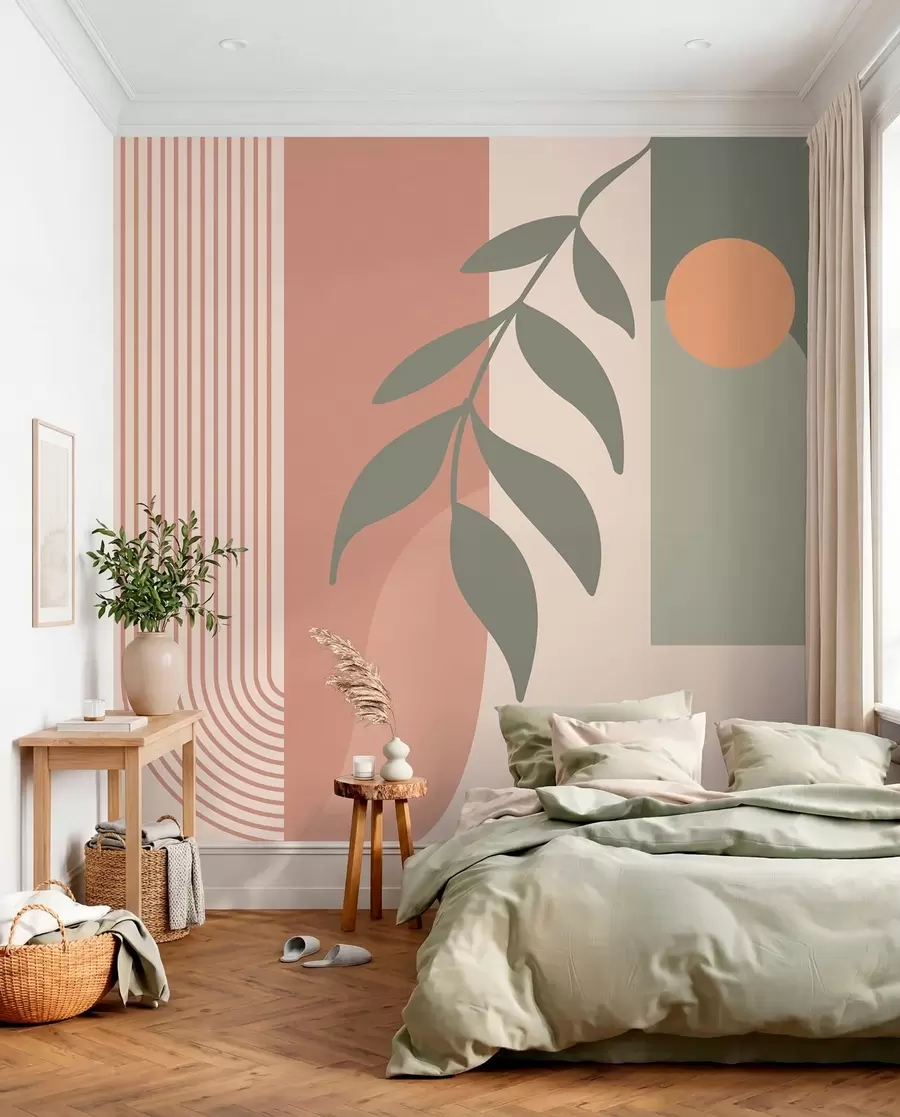wall murals Lukovi i lisnate grane u94153