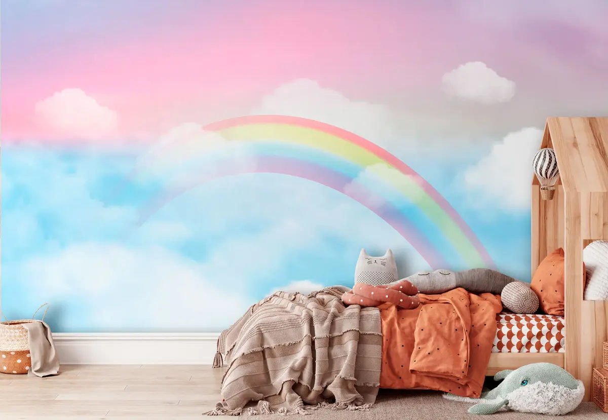wall murals Фантазија магични пејзаж Раинбов на небу u95094